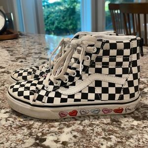 Little Girls Candy Crush High Top Vans, size 1